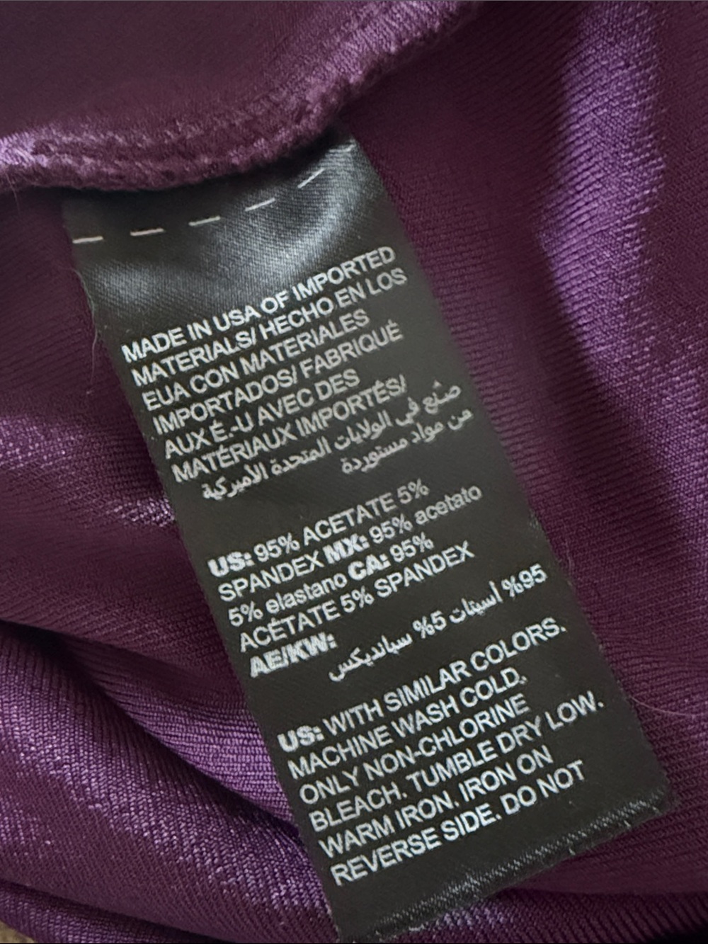 Chico's Travelers Purple Boatneck Long-Sleeve Tunic - Picture 6 of 7